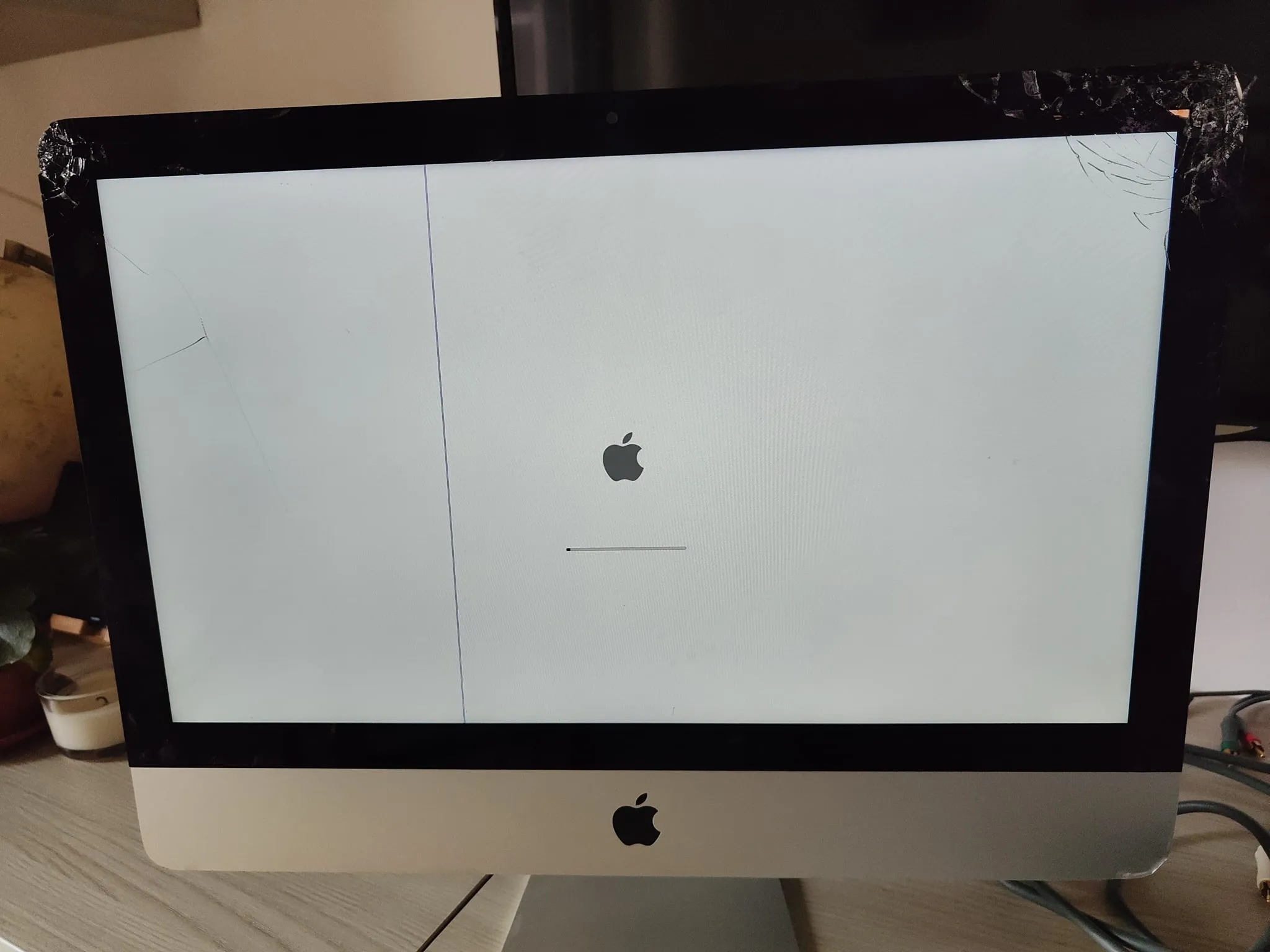 iMac with broken screen